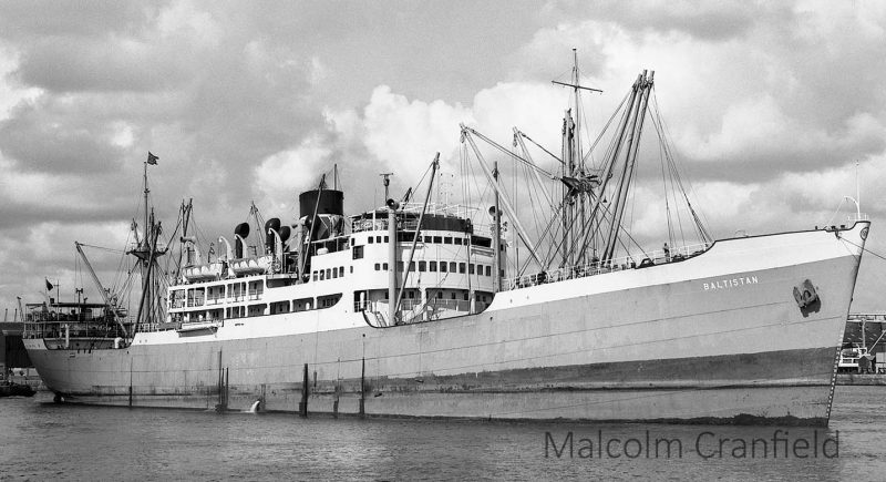 S1503-25 BALTISTAN outbound from Liverpool 9th September 1972 MCranfield