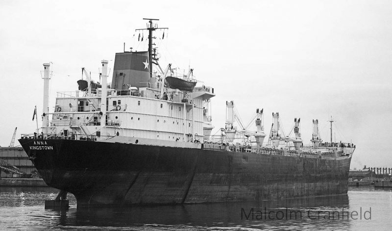 S1503-32 ANNA (SV) outbound from Liverpool 5.9.88