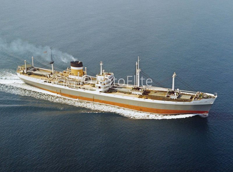 The 9,914grt City of Cape Town was built in 1959 by Alexander Stephen at Linthouse as the City of Melbourne, her name being changed in 1968. In 1978 she was sold to Atlantic Gold Shipping of Singapore and renamed Otagold. On 22nd May 1979 she arrived at Kaohsiung to be broken up by Cheng Hsing Steel. Photo: FotoFlite