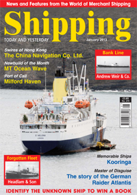 RMS St Helena as seen on the cover of our January 2013 issue. and featured in the article on the Bank Line in the same issue.
