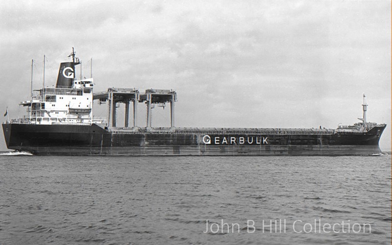 The 27,962gt Lista of Mowinckels was built in 1984 by Sanoyas Corporation at Mizushima. In 1991 she was renamed Teal Arrow in line with Gearbulk’s nomenclature. In 2012 she was sold to SMT Shipping and renamed Mobile Pearl.