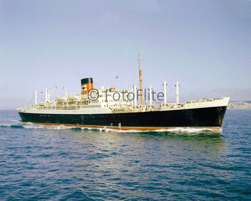 The 17,851grt Ruahine was built in 1951 by John Brown at Clydebank.