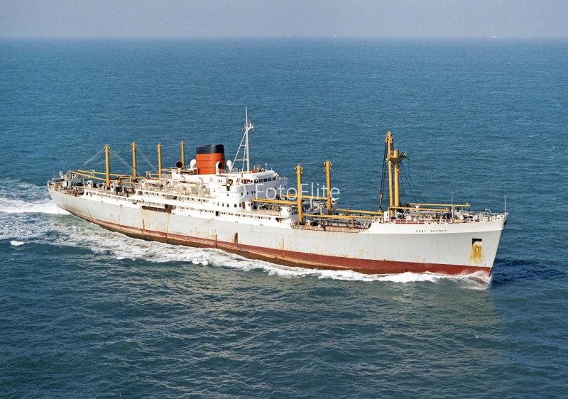 The 9,044grt Port Alfred was built in 1961 by Harland & Wolff at Belfast. in 1978 she was moved to Brocklebanks as Masirah, and in 1982 she was sold to Orpheus Ltd. of Gibraltar and renamed Masir. on 24th July 1986 she arrived at Siracha to be broken up by Thai Viroj Co.