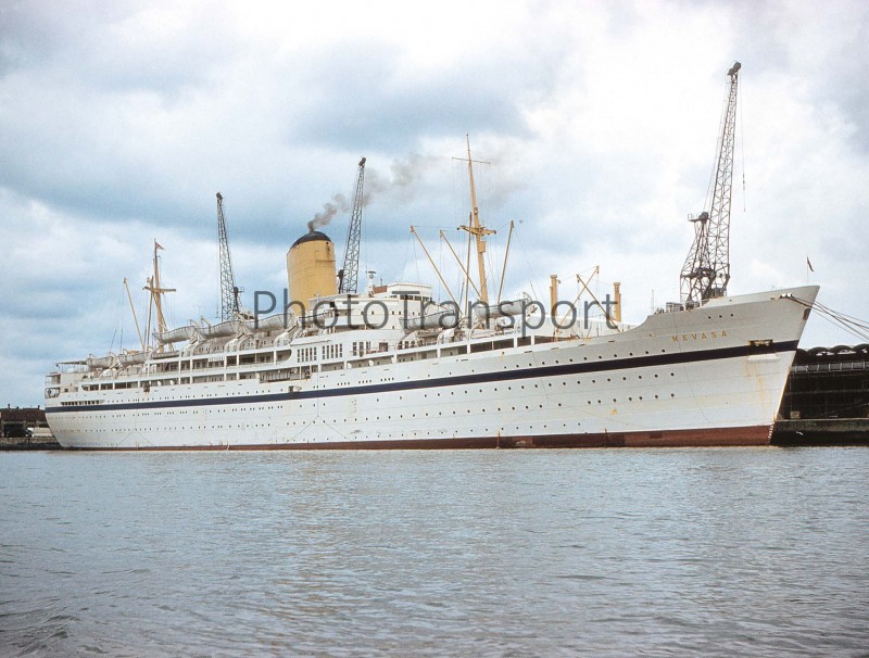 The Nevasa at Southampton in her original role as a troopship. Photo: PhotoTransport