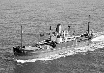 The 1,791grt Jag Bindu was built in 1943 by Walter Butler Shipyard at Lake Superior as the Richard Bearse for the MoWT. In 1949 she joined Scottish Navigation as Fidra before becoming Jag Bindu in 1953. In 1955 she joined Far Eastern and Panama Transport Corporation and was renamed Lily. On 27th July 1961 she arrived at Hong Kong to be broken up by Hong Kong Rolling Mills Ltd. Photo: Fotoflite