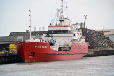 The 1,420gt Atlantic Explorer of Atlantic Marine & Aviation was built in 1981 by Appledore Shipbuilding as the Kinterbury for the Royal Navy. In 2001 she was converted into a research vessel and in 2006 she joined Panmarine as Deepworker. She became Atlantic Explorer in 2013.