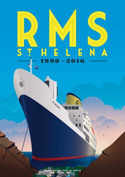 S160716 RMS-St-Helena-souvenir-poster