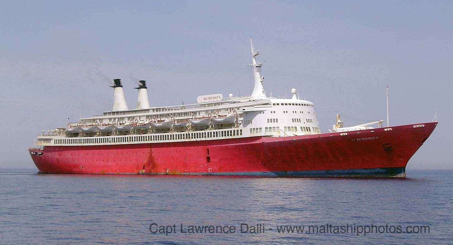big red boat cruise